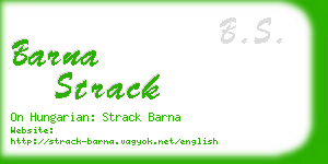 barna strack business card